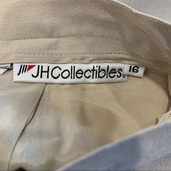 JH Collectibles Vintage Tan Skirt and Jacket Size 14 - Picture 6 of 16